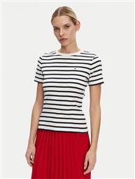 T-SHIRT NEW CODY WW0WW40587 ΕΚΡΟΥ SLIM FIT TOMMY HILFIGER