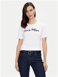 T-SHIRT SCRIPT WW0WW42589 ΛΕΥΚΟ REGULAR FIT TOMMY HILFIGER