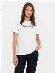 T-SHIRT SCRIPT WW0WW43459 ΕΚΡΟΥ REGULAR FIT TOMMY HILFIGER από το MODIVO