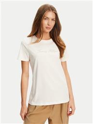 T-SHIRT SCRIPT WW0WW47210 ΕΚΡΟΥ REGULAR FIT TOMMY HILFIGER