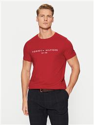 T-SHIRT TOMMY LOGO MW0MW11797 ΚΟΚΚΙΝΟ REGULAR FIT TOMMY HILFIGER