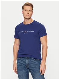 T-SHIRT TOMMY LOGO MW0MW11797 ΣΚΟΥΡΟ ΜΠΛΕ REGULAR FIT TOMMY HILFIGER