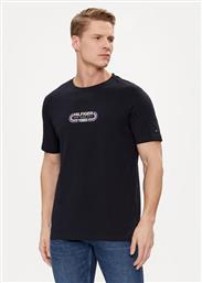 T-SHIRT TRACK GRAPHIC MW0MW34429 ΣΚΟΥΡΟ ΜΠΛΕ REGULAR FIT TOMMY HILFIGER