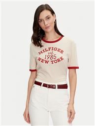 T-SHIRT VARSITY RINGER WW0WW42585 ΜΠΕΖ REGULAR FIT TOMMY HILFIGER