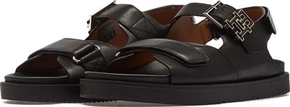 TH HARDWARE LTHR SPORTY SANDAL FW0FW07736 - THBDS TOMMY HILFIGER