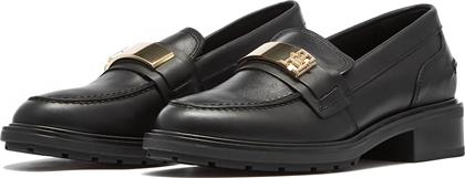 TH LOGO LEATHER LOAFER FW0FW08257 - THBDS TOMMY HILFIGER