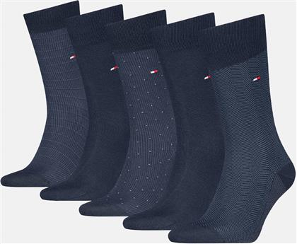 TH MEN SOCK 5P GIFTBOX HERRINGBONE DOT TOMMY HILFIGER