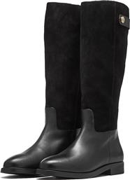 TH STUD LEATHER MIX LONG BOOT FW0FW08341 - THBDS TOMMY HILFIGER