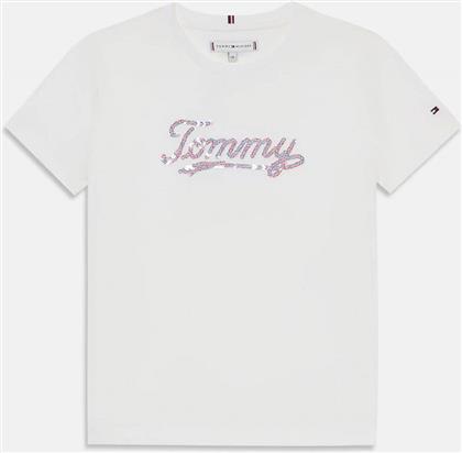 TOMMY SCRIPT SEQUINS TEE SS TOMMY HILFIGER