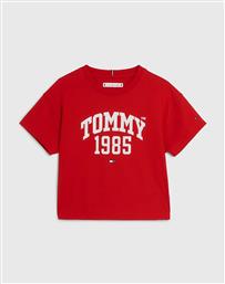 TOMMY VARSITY TEE S/S KG0KG07257 8-16-XNL RED TOMMY HILFIGER από το POLITIKOS