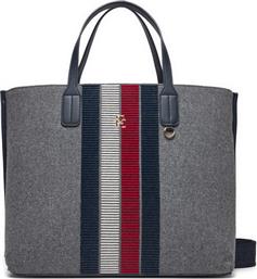 ΤΣΑΝΤΑ AW0AW17034 ΓΚΡΙ TOMMY HILFIGER