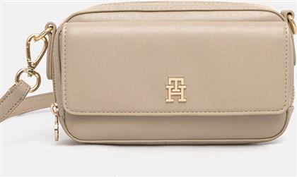 ΤΣΑΝΤΑ ΧΡΩΜΑ: ΜΠΕΖ, AW0AW17680 TOMMY HILFIGER