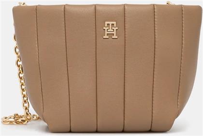 ΤΣΑΝΤΑ ΧΡΩΜΑ: ΜΠΕΖ, AW0AW17690 TOMMY HILFIGER