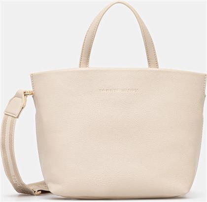 ΤΣΑΝΤΑ ΧΡΩΜΑ: ΜΠΕΖ, AW0AW17694 TOMMY HILFIGER