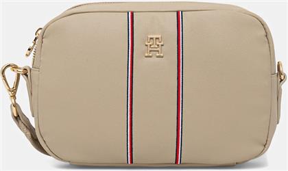 ΤΣΑΝΤΑ ΧΡΩΜΑ: ΜΠΕΖ, AW0AW17997 TOMMY HILFIGER