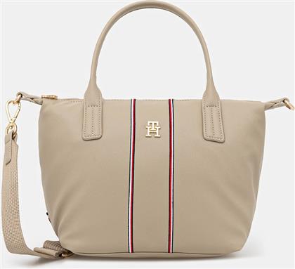 ΤΣΑΝΤΑ ΧΡΩΜΑ: ΜΠΕΖ, AW0AW17998 TOMMY HILFIGER