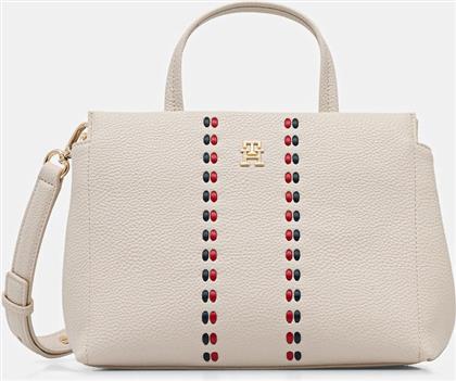 ΤΣΑΝΤΑ ΧΡΩΜΑ: ΜΠΕΖ, AW0AW18154 TOMMY HILFIGER