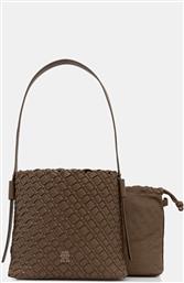 ΤΣΑΝΤΑ ΧΡΩΜΑ: ΜΠΕΖ, AW0AW18160 TOMMY HILFIGER