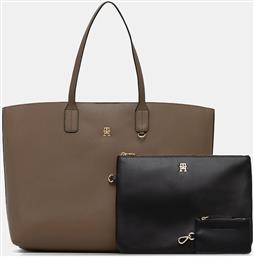 ΤΣΑΝΤΑ ΧΡΩΜΑ: ΜΠΕΖ, AW0AW18173 TOMMY HILFIGER