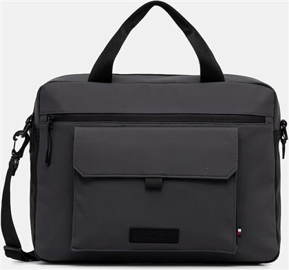 ΤΣΑΝΤΑ ΧΡΩΜΑ: ΓΚΡΙ, AM0AM13646 TOMMY HILFIGER