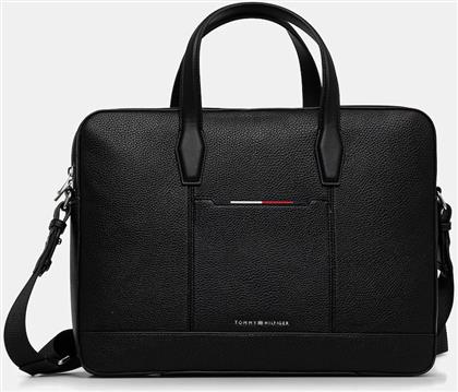 ΤΣΑΝΤΑ ΧΡΩΜΑ: ΜΑΥΡΟ, AM0AM13484 TOMMY HILFIGER