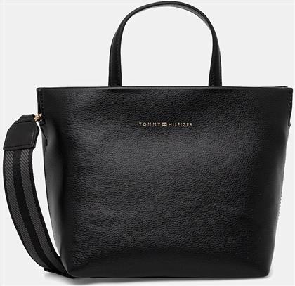 ΤΣΑΝΤΑ ΧΡΩΜΑ: ΜΑΥΡΟ, AW0AW17694 TOMMY HILFIGER