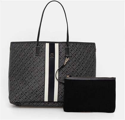 ΤΣΑΝΤΑ ΧΡΩΜΑ: ΜΑΥΡΟ, AW0AW17697 TOMMY HILFIGER