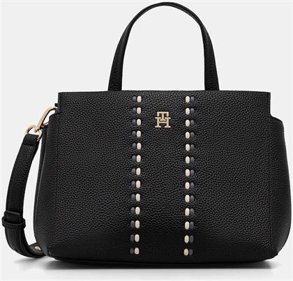 ΤΣΑΝΤΑ ΧΡΩΜΑ: ΜΑΥΡΟ, AW0AW18154 TOMMY HILFIGER