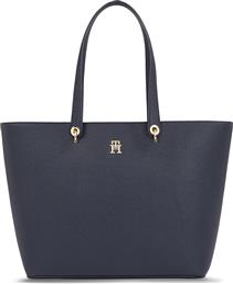 ΤΣΑΝΤΑ EMBLEM SHOPPER AW0AW15178 ΣΚΟΥΡΟ ΜΠΛΕ TOMMY HILFIGER