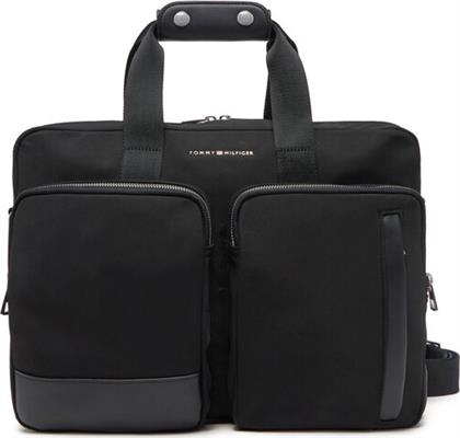 ΤΣΑΝΤΑ ΓΙΑ LAPTOP TH BUSINESS NYLON COMPUTER BAG AM0AM13191 ΜΑΥΡΟ TOMMY HILFIGER