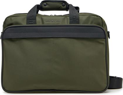 ΤΣΑΝΤΑ ΓΙΑ LAPTOP TH REPREVE COMPUTER BAG AM0AM13186 ΧΑΚΙ TOMMY HILFIGER