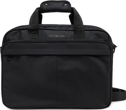 ΤΣΑΝΤΑ ΓΙΑ LAPTOP TH REPREVE COMPUTER BAG AM0AM13186 ΜΑΥΡΟ TOMMY HILFIGER