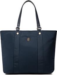 ΤΣΑΝΤΑ MY TOMMY TOTE AW0AW11998 ΣΚΟΥΡΟ ΜΠΛΕ TOMMY HILFIGER από το EPAPOUTSIA