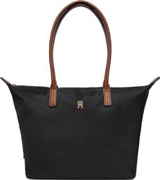 ΤΣΑΝΤΑ POPETTE TOTE AW0AW17711 ΜΑΥΡΟ TOMMY HILFIGER