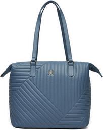 ΤΣΑΝΤΑ POPPY REFORM TOTE QU AW0AW17013 ΜΠΛΕ TOMMY HILFIGER