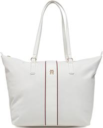 ΤΣΑΝΤΑ POPPY TOTE CORP AW0AW17205 ΕΚΡΟΥ TOMMY HILFIGER