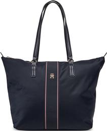 ΤΣΑΝΤΑ POPPY TOTE CORP AW0AW17205 ΣΚΟΥΡΟ ΜΠΛΕ TOMMY HILFIGER