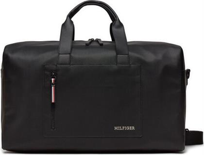 ΤΣΑΝΤΑ ΣΑΒΒΑΤΟΚΥΡΙΑΚΟΥ TH PIQUE DUFFLE AM0AM11779 ΜΑΥΡΟ TOMMY HILFIGER