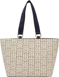 ΤΣΑΝΤΑ TH CITY MONO TOTE MONO AW0AW16406 ΕΚΡΟΥ TOMMY HILFIGER