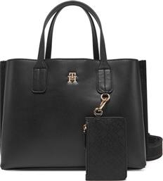 ΤΣΑΝΤΑ TH DISTINCT MINI TOTE AW0AW17192 ΜΑΥΡΟ TOMMY HILFIGER