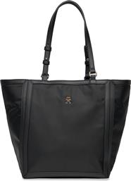 ΤΣΑΝΤΑ TH ESSENTIAL S TOTE AW0AW15717 ΜΑΥΡΟ TOMMY HILFIGER