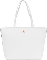 ΤΣΑΝΤΑ TH ESSENTIAL SC TOTE CORP AW0AW16089 ΛΕΥΚΟ TOMMY HILFIGER