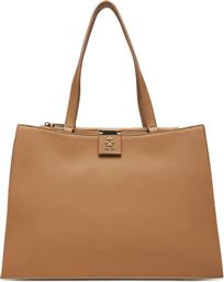 ΤΣΑΝΤΑ TH HER TOTE AW0AW17191 ΚΑΦΕ TOMMY HILFIGER