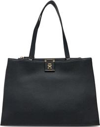 ΤΣΑΝΤΑ TH HER TOTE AW0AW17191 ΜΑΥΡΟ TOMMY HILFIGER