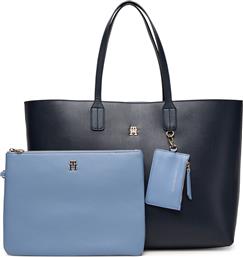 ΤΣΑΝΤΑ TH ICON AW0AW17667 ΣΚΟΥΡΟ ΜΠΛΕ TOMMY HILFIGER
