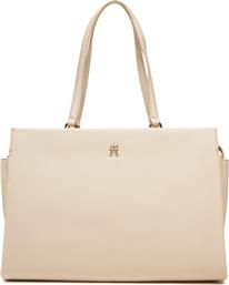 ΤΣΑΝΤΑ TH LEGACY TOTE AW0AW17197 ΕΚΡΟΥ TOMMY HILFIGER