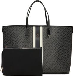 ΤΣΑΝΤΑ TH MONOPLAY LE MAXI TOTE AW0AW17697 ΜΑΥΡΟ TOMMY HILFIGER