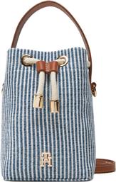 ΤΣΑΝΤΑ TH PREMIUM BEACH LE BUCKET AW0AW17215 ΜΠΛΕ TOMMY HILFIGER