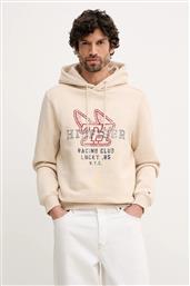 ΒΑΜΒΑΚΕΡΗ ΜΠΛΟΥΖΑ ΧΡΩΜΑ: ΜΠΕΖ, ΜΕ ΚΟΥΚΟΥΛΑ, MW0MW41431 TOMMY HILFIGER