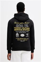 ΒΑΜΒΑΚΕΡΗ ΜΠΛΟΥΖΑ ΧΡΩΜΑ: ΜΑΥΡΟ, ΜΕ ΚΟΥΚΟΥΛΑ, MW0MW41434 TOMMY HILFIGER